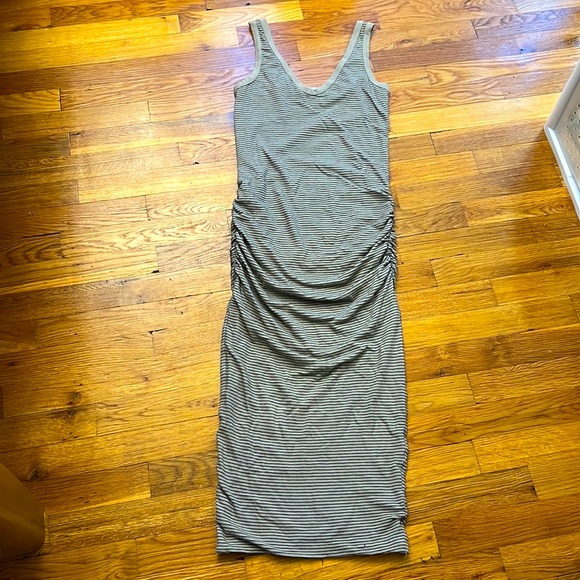 James Perse Midi Ruched Dress - Picture 1 of 7